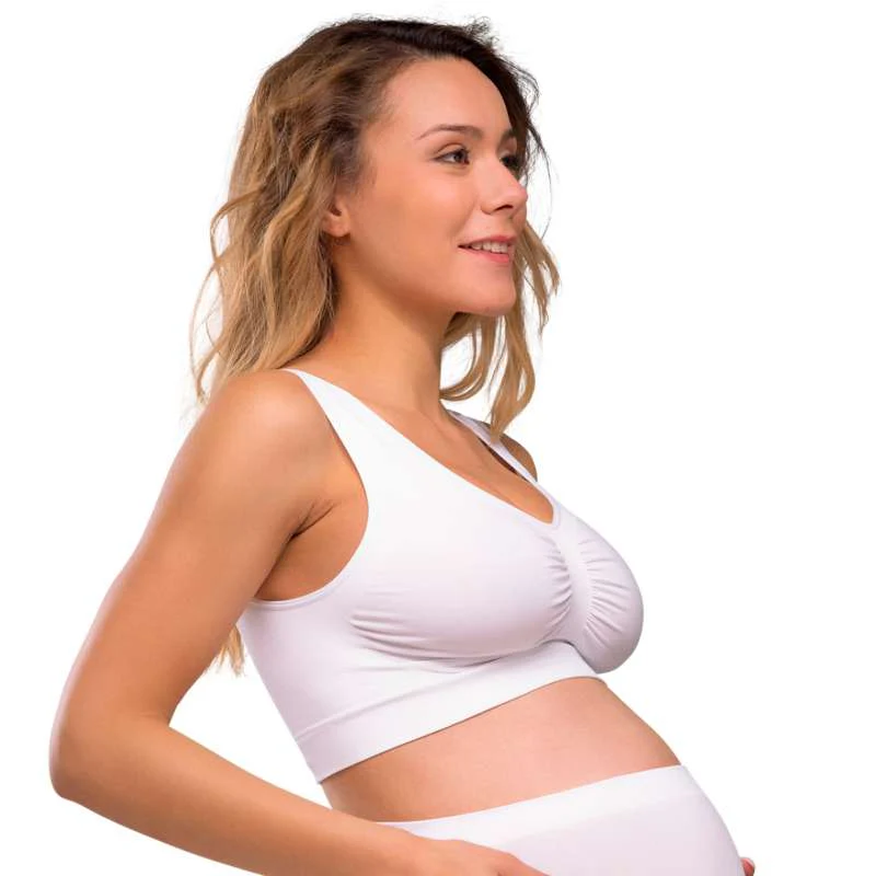 Carriwell Mum to Be Maternity Bra Wireless - white  - Image 3