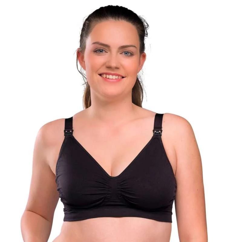 Carriwell New Mum Carri-Gel Nursing Bra Seamless - black  - Image 13
