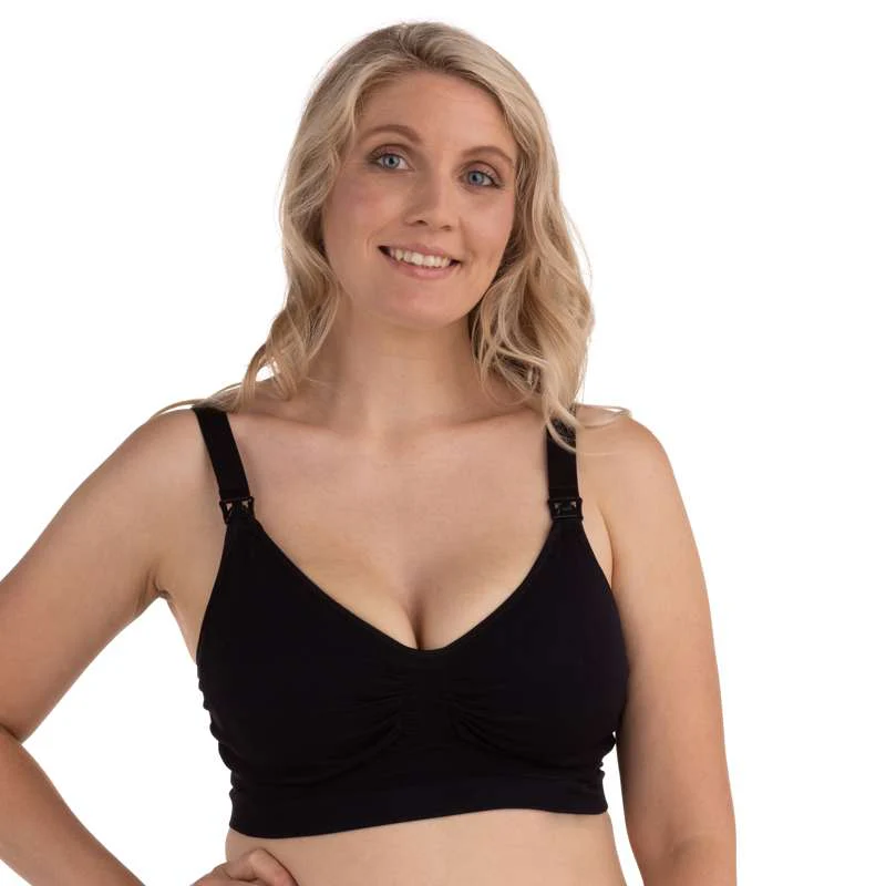 Carriwell New Mum Carri-Gel Nursing Bra Seamless - black  - Image 4