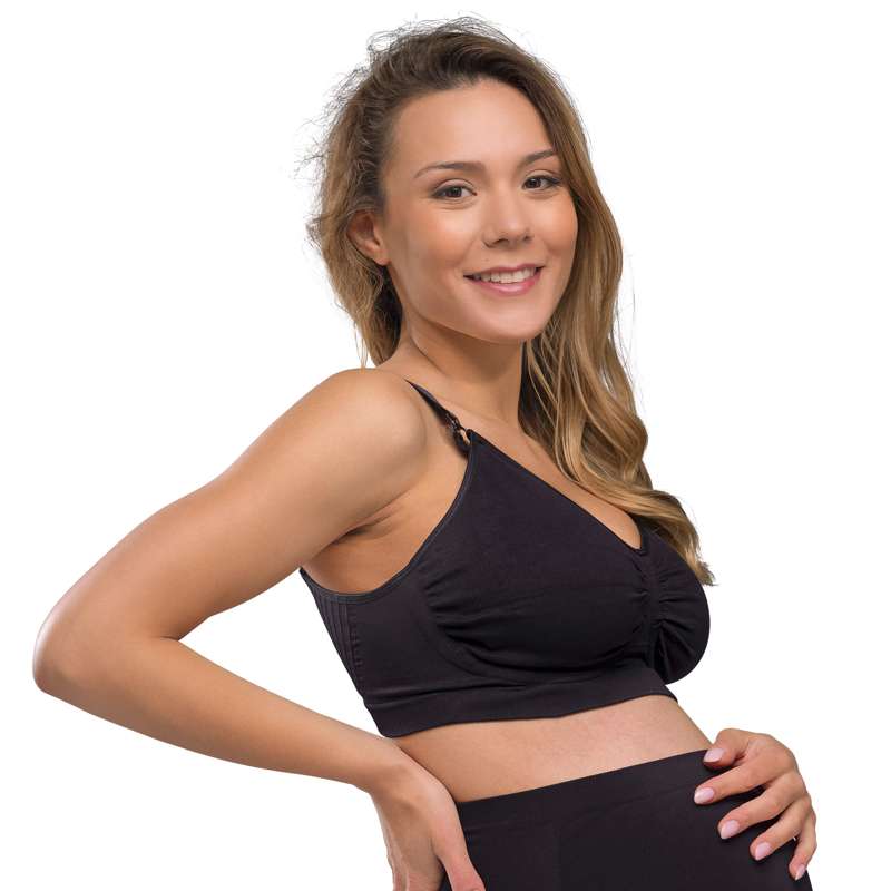 Carriwell New Mum Carri-Gel Nursing Bra Seamless - black  - Image 5