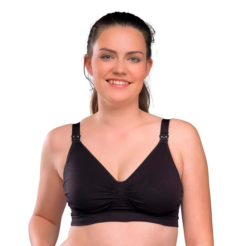 Carriwell New Mum Carri-Gel Nursing Bra Seamless - black  - Image 8