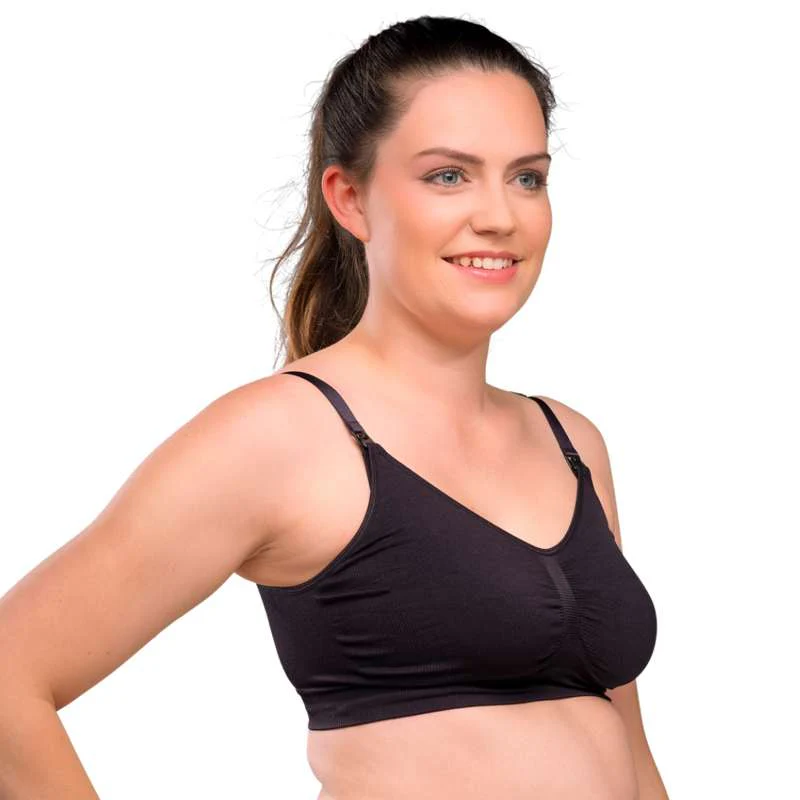 Carriwell New Mum Nursing Bra Seamless - black  - Image 6