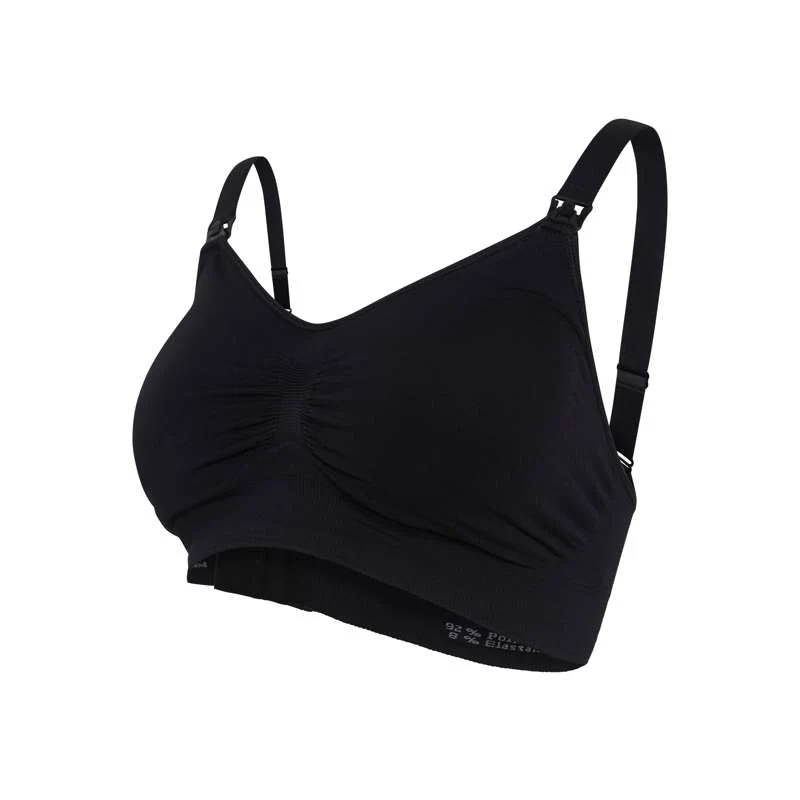 Carriwell New Mum Nursing Bra Seamless with Inserts - Black  - Image 12