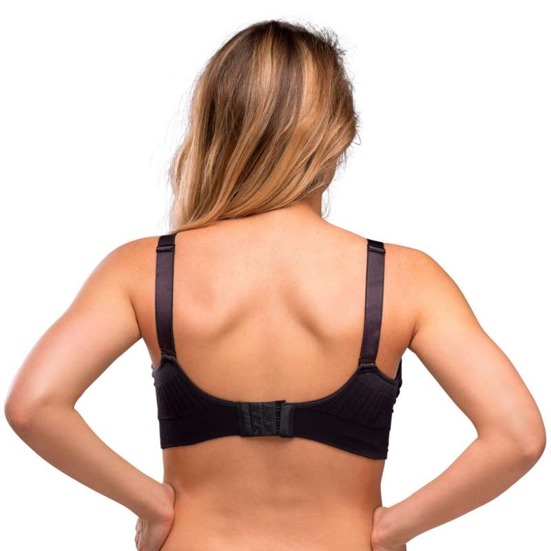 Carriwell New Mum Nursing Bra Seamless with Inserts - Black  - Image 7
