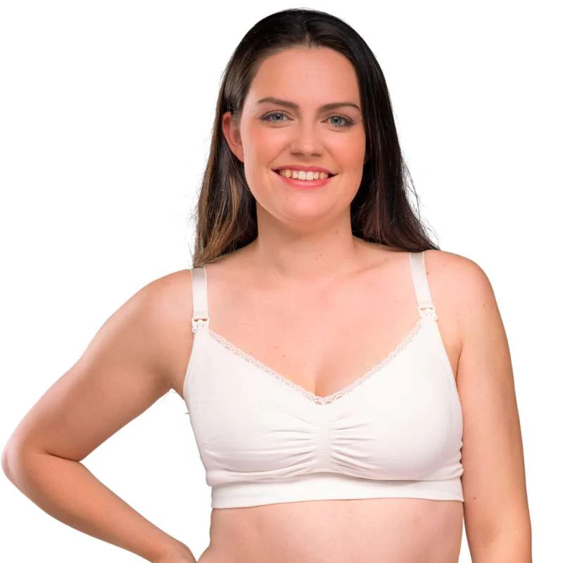 Carriwell New Mum Organic nursing bra seamless - white  - Image 5