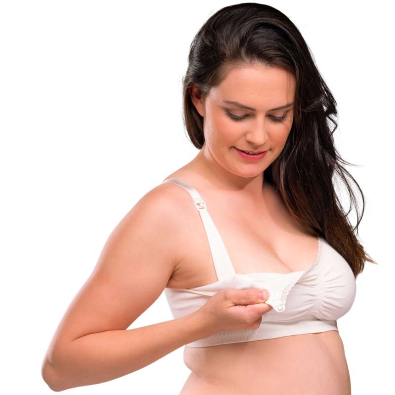 Carriwell New Mum Organic nursing bra seamless - white  - Image 6