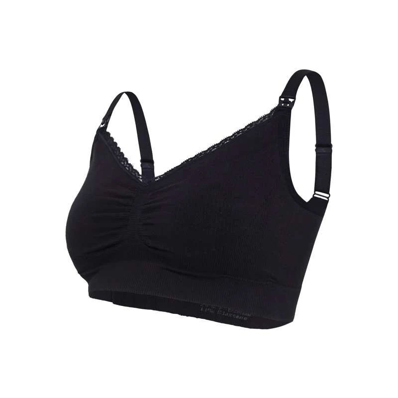 Carriwell New Mum Seamless Organic Nursing Bra - black  - Image 9