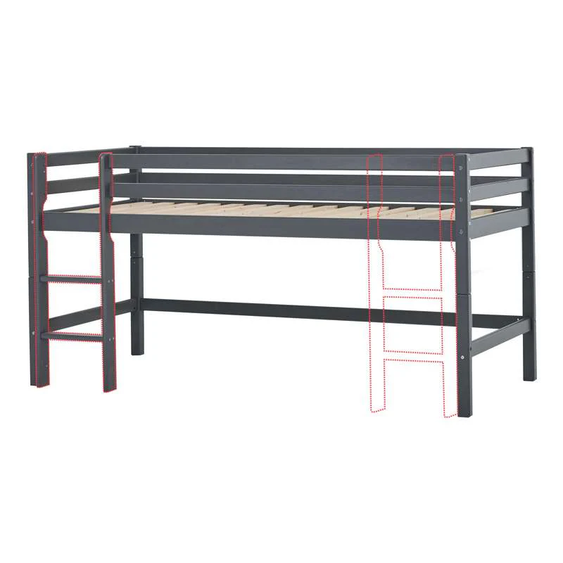 Hoppekids ECO Dream - My Color Mid sleeper bed - 90x200 cm. - Smoked Pearl  - Image 10