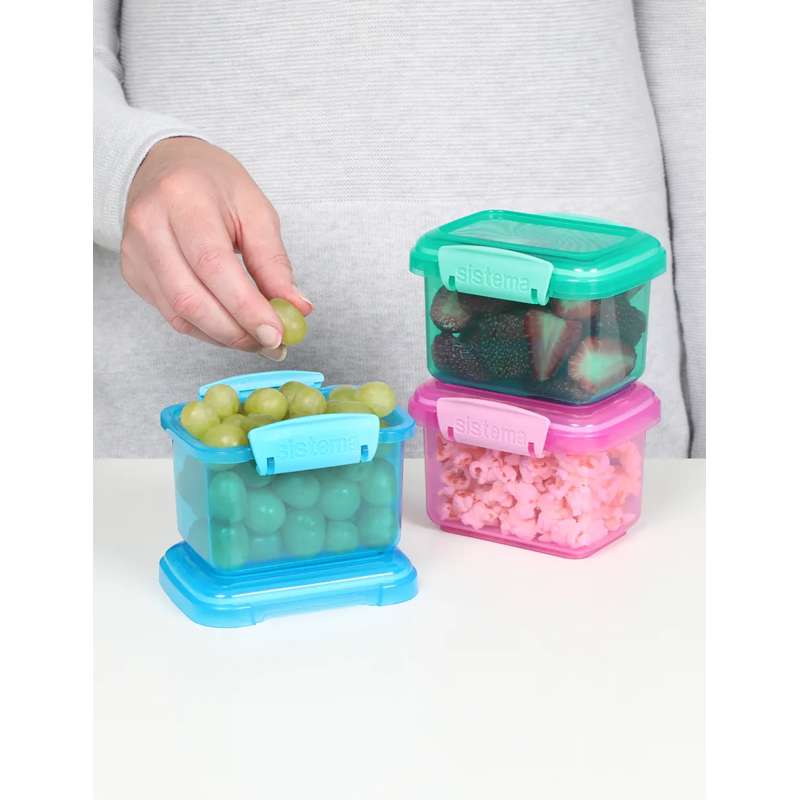 Sistema Snack box - Lunch Packs - 3-Pack - 400ml - Assorted Colors  - Image 3
