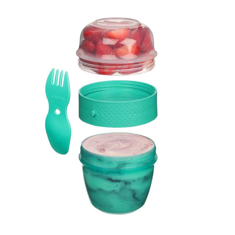 Sistema Snackbox - Snack Capsule To Go - 515ml - Minty Teal  - Image 3