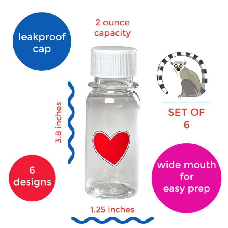 Yumbox Accessories - Mini Juice Bottles - 60 ml. - 6 pcs.  - Image 3