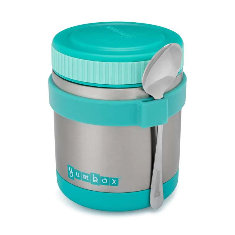 Yumbox Zuppa Thermal Food Container with Spoon - 415 ml. - Caicos Aqua  - Image 4